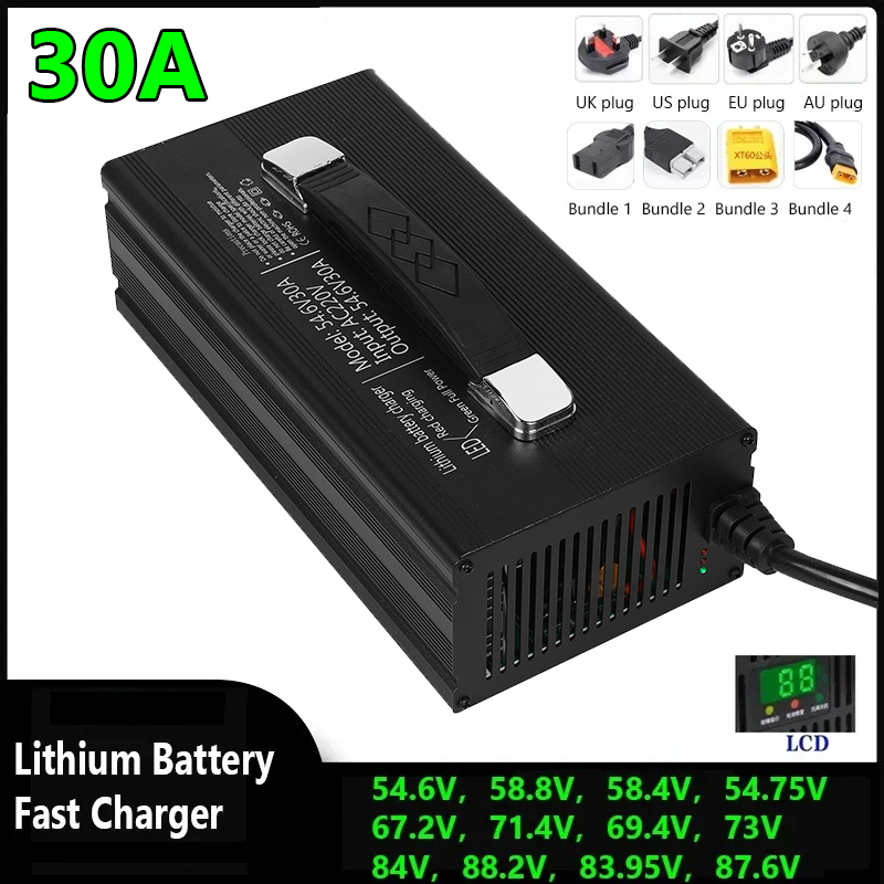 48V 60V 72V 30A 지능형 리튬 이온 고속 충 - 84V 20A Smart Charger 리뷰 및 가격