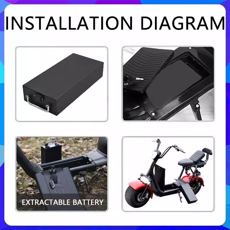 새로운 60V 30Ah 40Ah 10Ah 전기 자동차  - 60V 50Ah Electric Scooter Battery 리뷰 및 가격